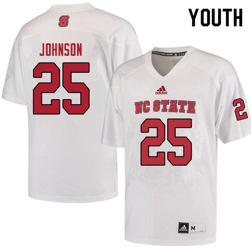 Youth #25 Dontae Johnson NC State Wolfpack College Football Jerseys Sale-Red - Click Image to Close